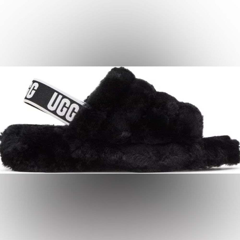Ugg Wmns Fluff Yeah Slide 'Black'